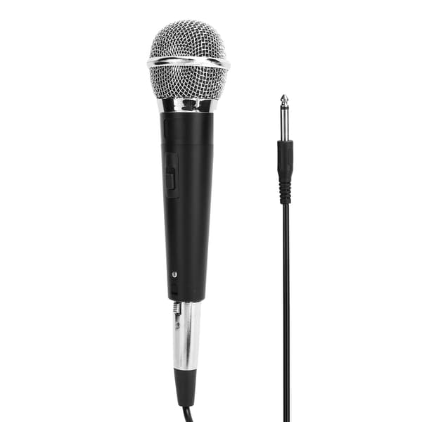 Professionel Kablet Dynamisk Mikrofon Hifi Lydmikrofon til KTV Vokal Musik Performance Møde Sort