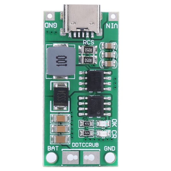 Li-ion Batteriladermodul Boost Ladebrett Elektronisk Komponent DDTCCRUB 3S-4A