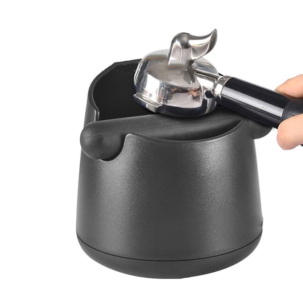 Kaffe Knocking Grounds Box ABS Kaffe Dump Bin Kaffegrut Knock Container for Hjem Restaurant 16.3x15x13cm