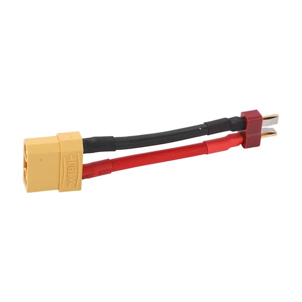 T-stik til XT90 hun-adapter med 12AWG 97mm kabel