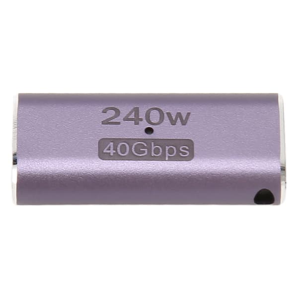 USB4 0 Type C til Type C-adapter PD 240W 40 Gbps 8K 60Hz til bærbare computere, telefoner, Type C-enheder