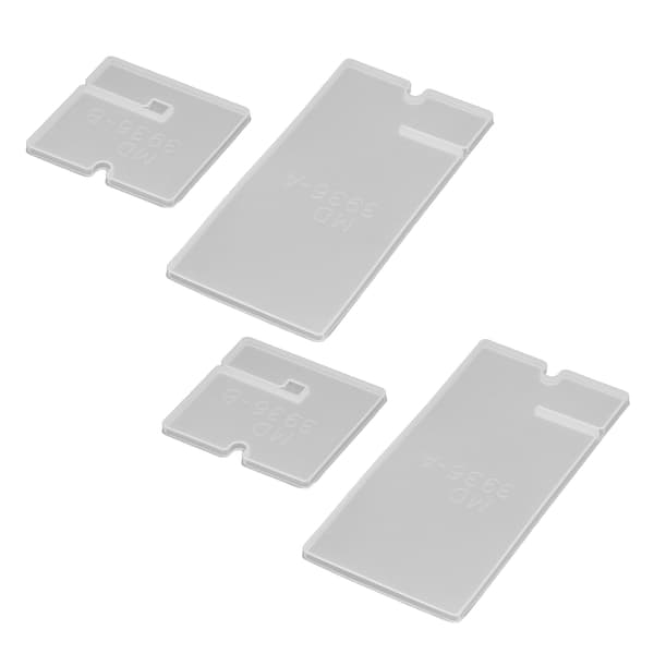 2 Sæt Silikoneform DIY Simpel Mobiltelefonholder Krystal Epoxy Form Dekoration