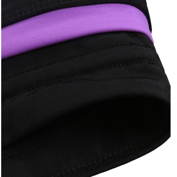 Naisten kesäuimapuku Matala Rise Solmio Plus Size Boxer XL (musta violetti),