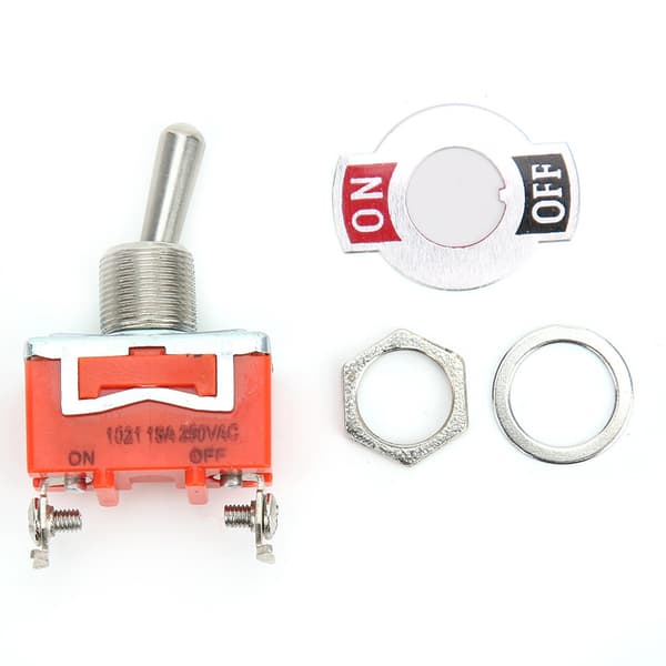 10 st E TEN1021 AC 250V 15A Mini vippströmbrytare PÅ AV 2 Positioner 2 Stift