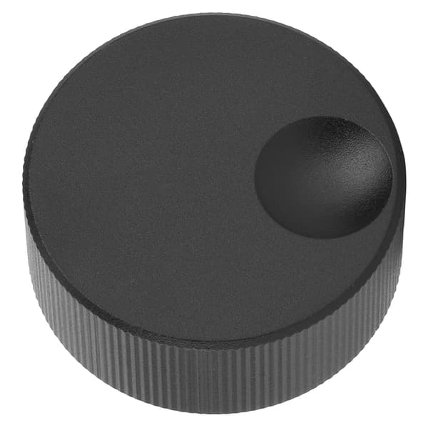 32x13mm Sort Frostet Solid Aluminium Volumkontrollknapp for 6mm Potensiometer