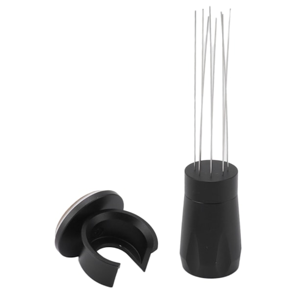 Non-stick sort aluminiumlegering kaffeomrørings-tamper i rustfrit stål til kaffebrygning