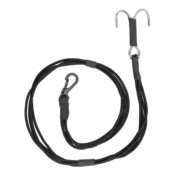 RC Crawler Kinetic Winch Strap Elastisk Rednings Træk Trailer Reb med Kroge til 1/10 1/8 Skala RC Bil Sort