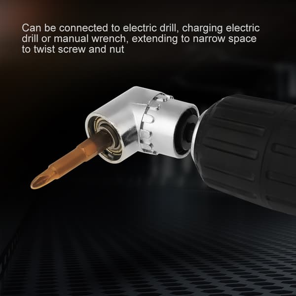 1/4in 105 Graders Vinkel Hex Forlengelse Bor Bit Justerbar Skrutrekker Socket Holder Adapter
