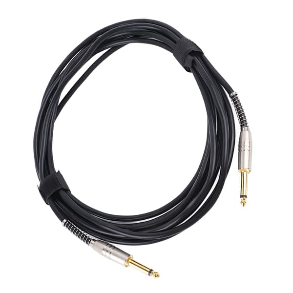 Gitarreffektkabel 6,35 mm pedalanslutningskabel 5 m instrumenttillbehör för bas elgitarr