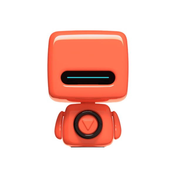 Luova robotti bluetooth kaiutin, söpö kannettava langaton minikaiutin (oranssi),