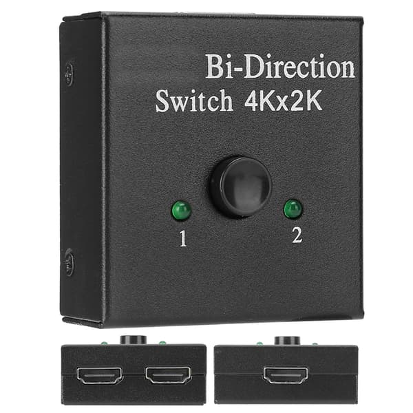 HDMI BiDirection Converter Switcher Splitter 1 Input 2 Output Video Adapter Sort
