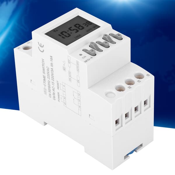 NKG4 Programmerbar Timer Switch Din Rail Timing Control AC220V 3A