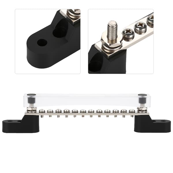 12-positions samleskinne elektrisk terminal samlingsblok 100Amp 12V til 48V