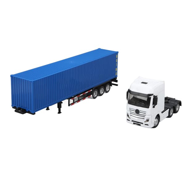 1:50 Skala Containerbil Avtakbar Langtransport Semitrailer Innendørs Blå