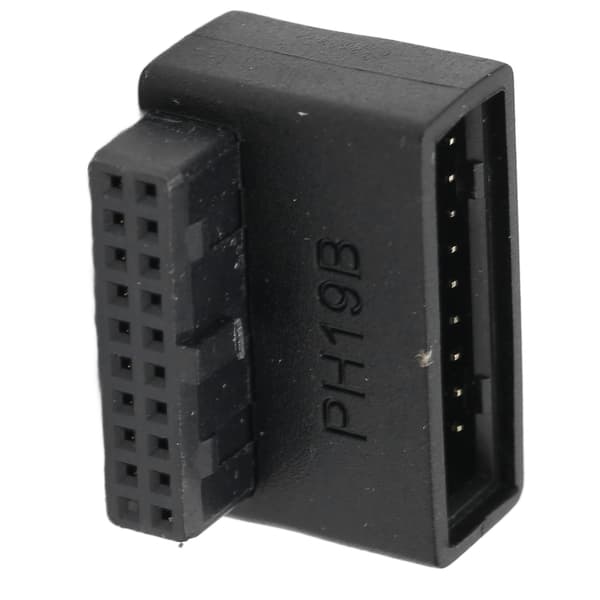 USB 3.0 Frontpaneladapter 90 Graders Vinkel 19Pin till 20Pin Header Typ B för PC Moderkort