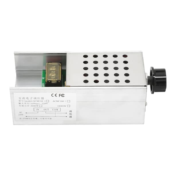 6000W 220V AC SCR Spänningsregulator Motorhastighet Temperaturkontroller Dimmer
