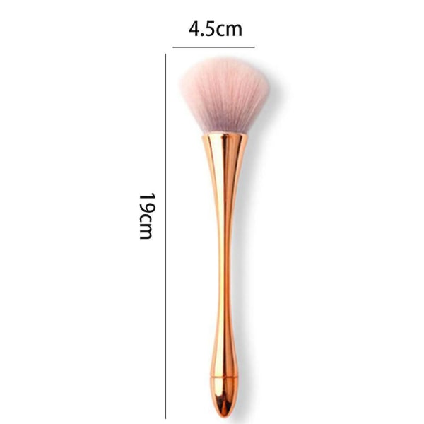 Dust Brush Soft Large Mineral Powder Brush, Kabuki Makeup Brushes Soft Fluffy Foundation, daglig makeup Light Brown