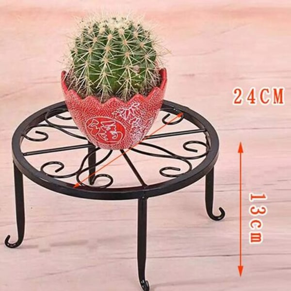 Flower stool plant stand, retro design, metal, round, wrought iron, flower pot stand, metal flower pot stand, flower pot