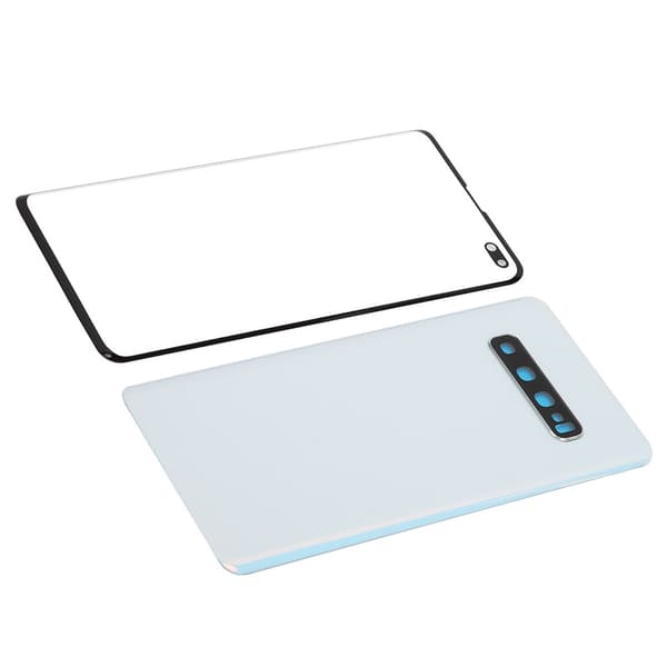 Samsung S10 Plus Bagglas Cover Ydre Panel Udskiftning Hvid