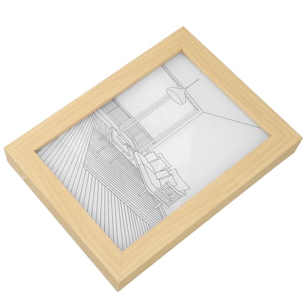 LED Dekorativ Lysmaleri USB 5V 3 Belysningstilstande Tryk Japansk Anime Bjerge Floder Mønster Lys Kunstmaleri til Soveværelse Kontor S