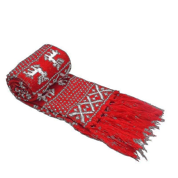 1st Snowflake Scarf Älg Scarf Tecknad Lovely Stickad Vinter Scarf Varm Scarf Jul Scarf For Men Outdoor S