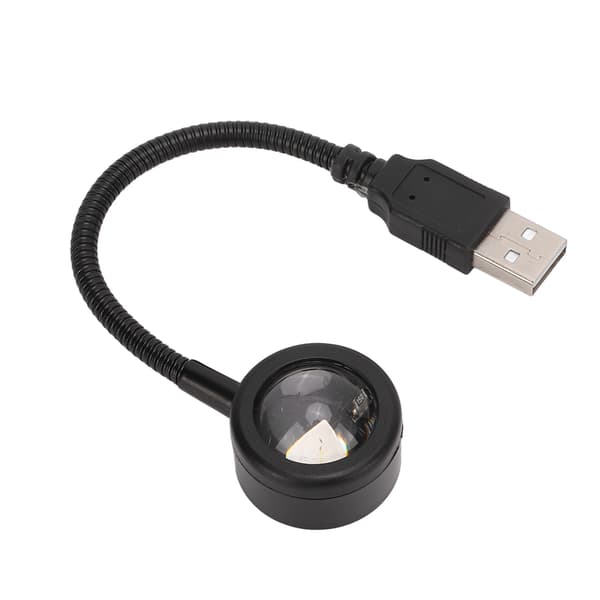 USB Stjerne Natlampe 5V 0.15W Multi Mode Romantisk Universal Solnedgang Lampe til Biltag Hus