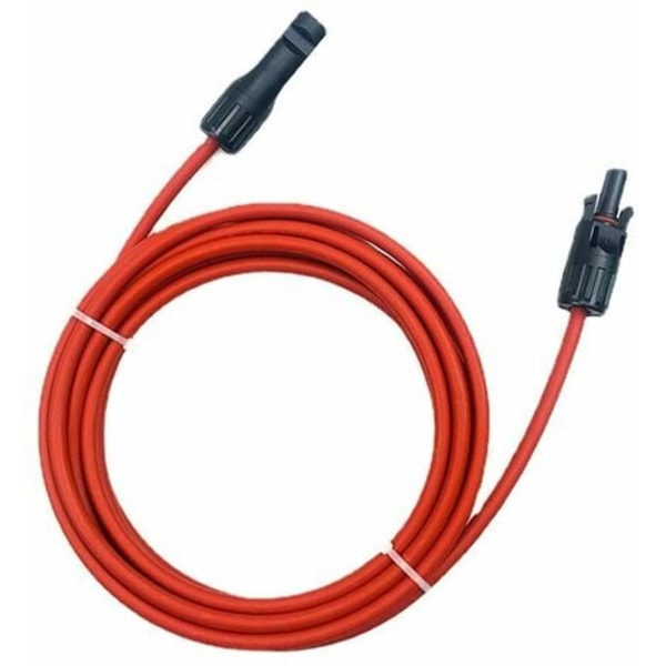 Solar panel extension cable with connector, 14AWG, 1m