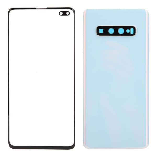 Samsung S10 Plus Bakglassdeksel Ytre Panel Erstatning Hvit