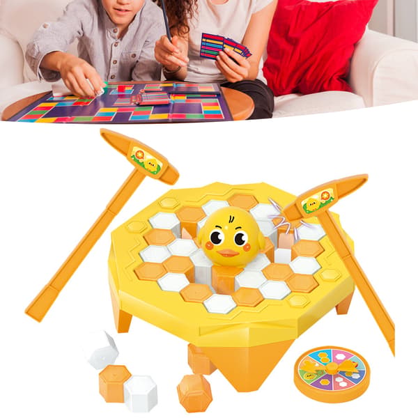 Gult Djur Isblock Knock Breaking Spel för Småbarn Barn Interaktiv Figur
