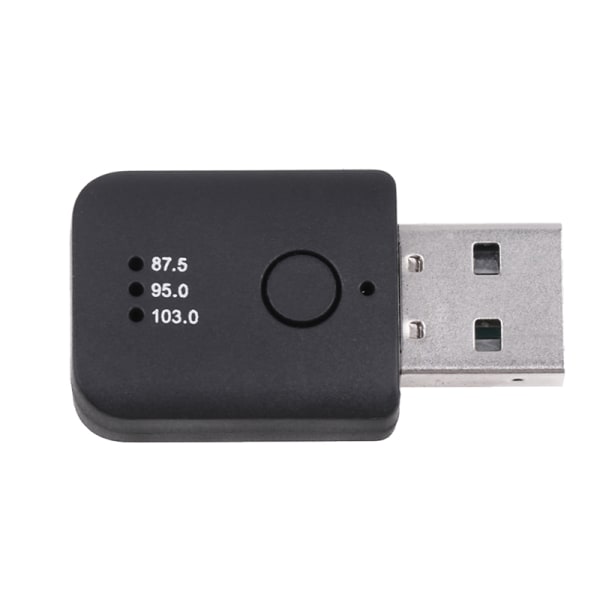 Bluetooth 5.1 Mini Receiver Trådløs USB FM-sender til bil