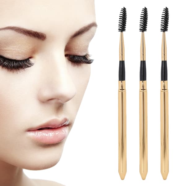 3 st återanvändbara Eascara Applicator Wand Bärbar Ögonbrynsborste Set
