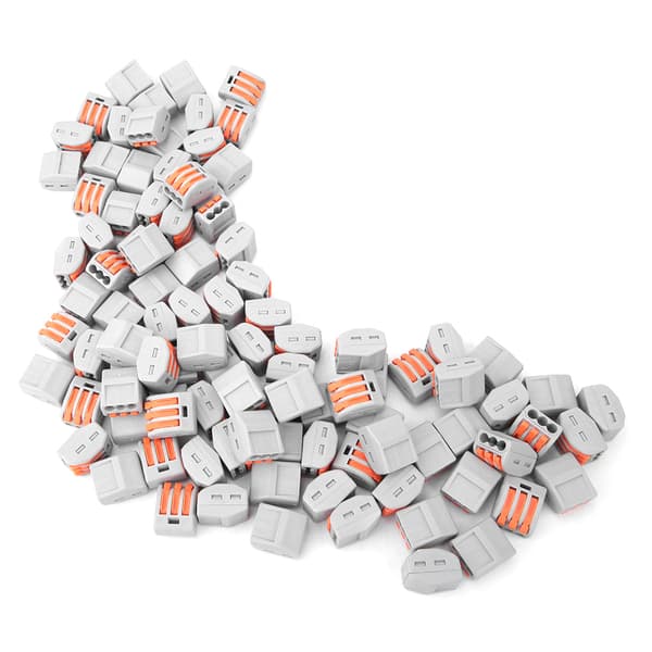100 st PCT213 Snabb Kopplingsplint 3-portars Terminalblockadapter