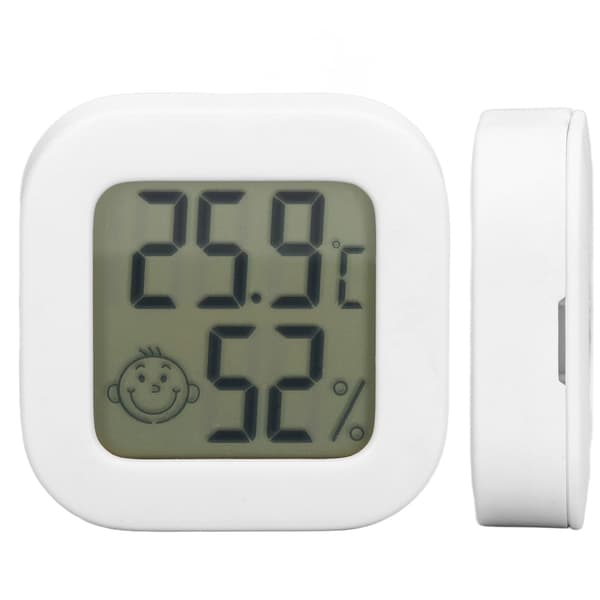 Termometer Hygrometer Temperaturmätare LCD Digital Display med Inbyggt Batteri