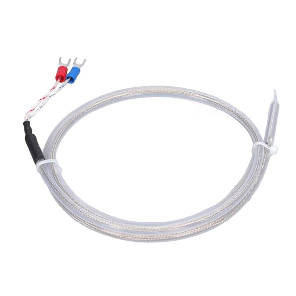 BERM K Type Termoelement Høj Nøjagtighed PT100 Temperatur Transducer Probe 0‑200℃ 1 Meter Længde
