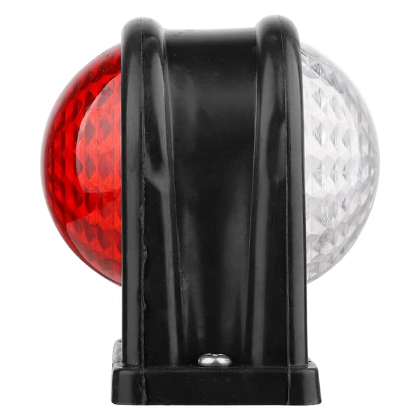 8 LED Rød Hvid Rund Kant Lys 10-30V