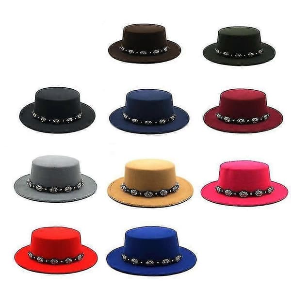 Hatter Dame Filthatt Immitert Ull Vinter Hold Varmen Herre Fedora Hatter