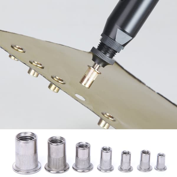 165 stk. rustfrit stål 304 M3 til M10 Rivet Nut Pull Fastener Compartment Kit