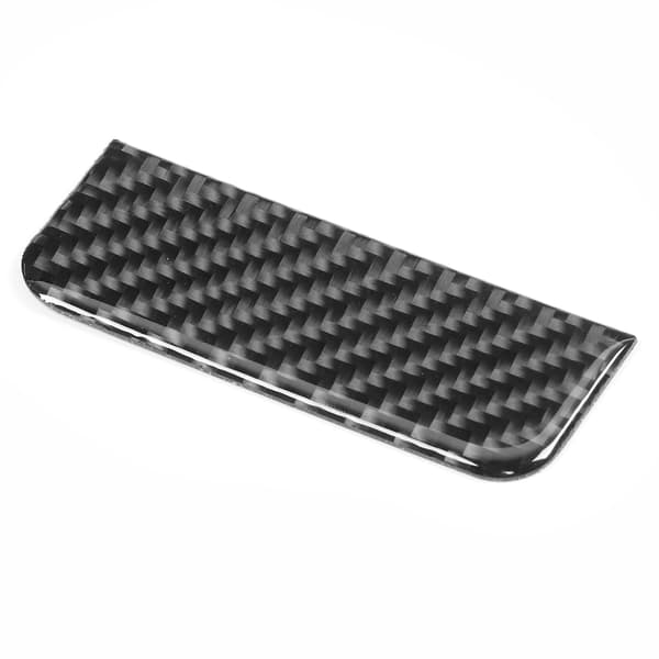Karbonfiber Copilot Oppbevaringsboks Håndtak Deksel Trim for Mitsubishi Lancer 2008-2016