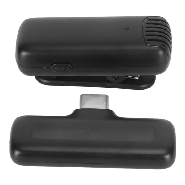 Trådlös Lavalier Slagsmickare Brusreducerande Auto Sync Plug and Play Auto Pairing Trådlös Clip On Mikrofon