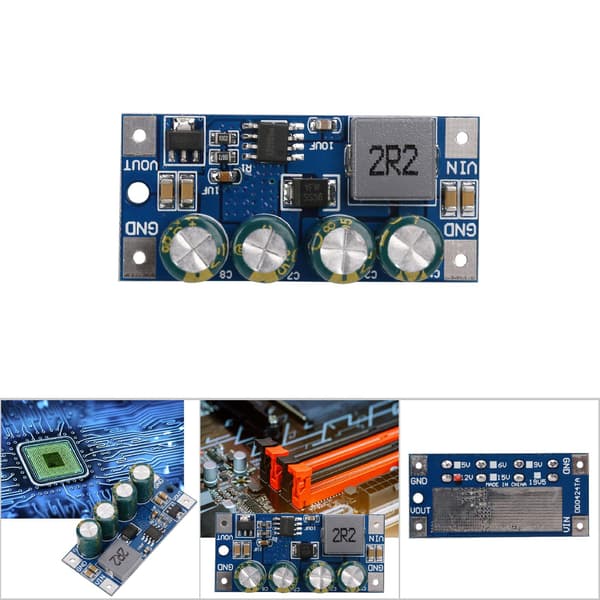 60W DC Boost Converter Step Up Modul 3.7V-18V til 5V 6V 9V 12V 15V 19.5V
