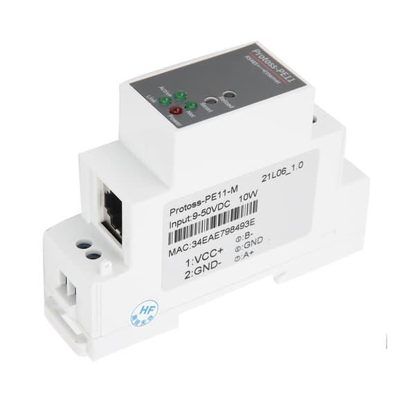 RS485 til WIFI Seriell Server Skinnefeste Ethernet Modul 9-50VDC 10W PE11-M