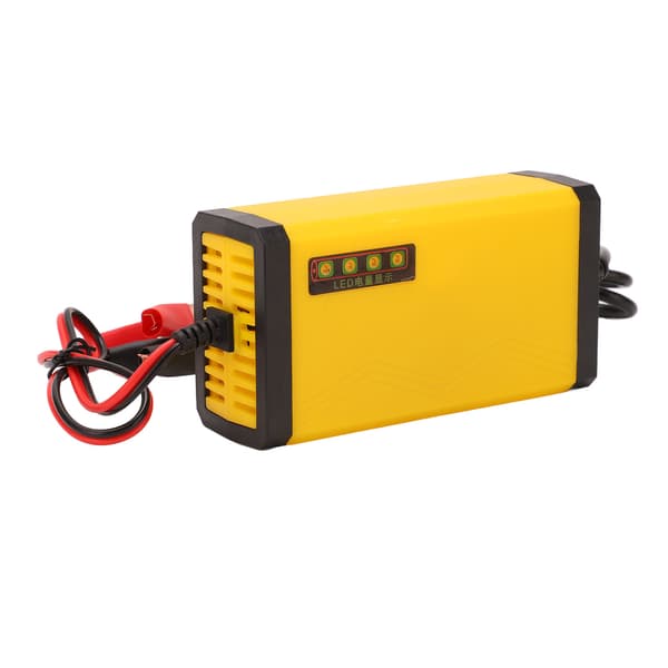12V Smart Batterilader LCD-skjerm Multifunksjonell Bilbatterivedlikeholder EU-plugg 220V