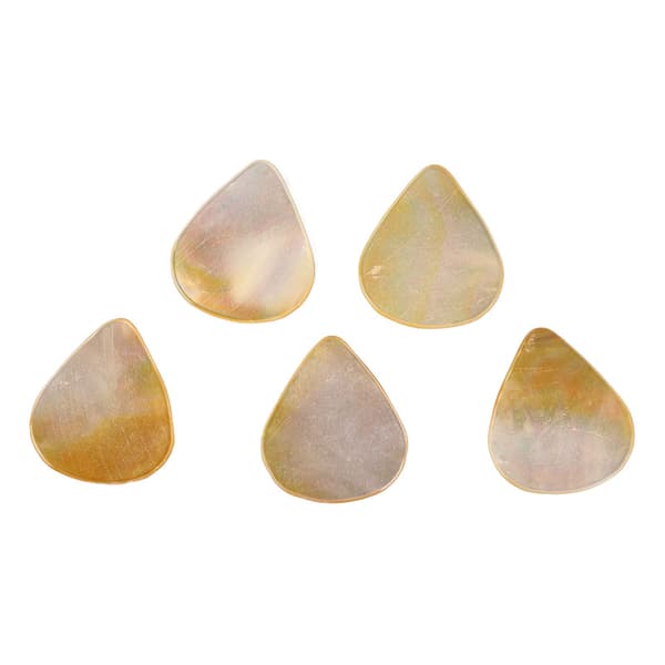 5 st gitarrplektrum Abalone Shell musikinstrument tillbehörsset för bas akustisk gitarr