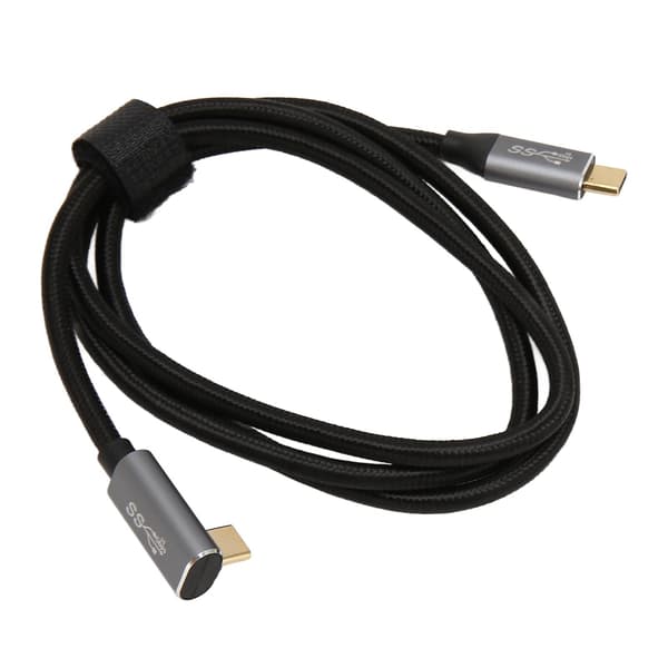 USB C til 90 Graders USB C Kabel 100W USB 3.1 Gen 2 10Gbps 4K 60Hz Højre Vinkel Type C til Type C Datakabel til Steam Deck 300cm 118.1in