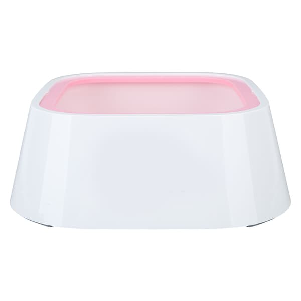 Pink Stor Hundevandskål Langsom Foder Splash Proof Skridsikker Rejseskål til Kæledyr til Katte