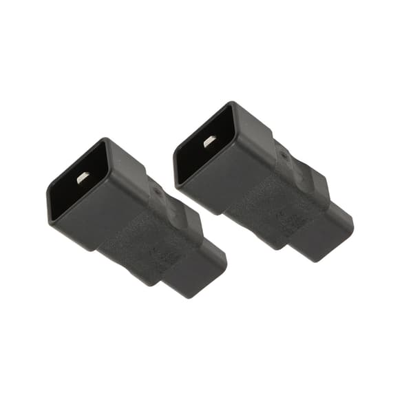2 STK IEC320 C20 til IEC320 C13 Strømadapter Plug and Play for UPS PDU Server Socket
