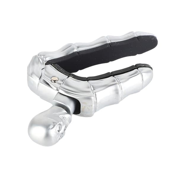 Akustisk Gitarr Capo Skalleform Ganska Cool Metall Elektrisk Klassisk Gitarr Capo för Ukulele Silver