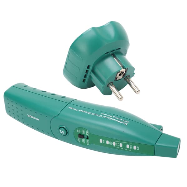 HISITEK MS5902 Automatisk effektbryter sikringsfinner US EU Plug Socket Tester 110‑250V EU Plug