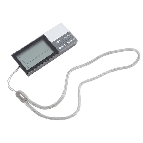 Mini Digital LCD Skridttæller Bærbar 3D Gå-skridttæller