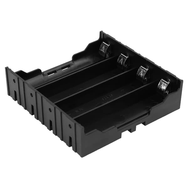 5 st 18650 Batterilåda Hållare Förvaringsfodral med Hård Stift för 4 Batterier Kraftsystem